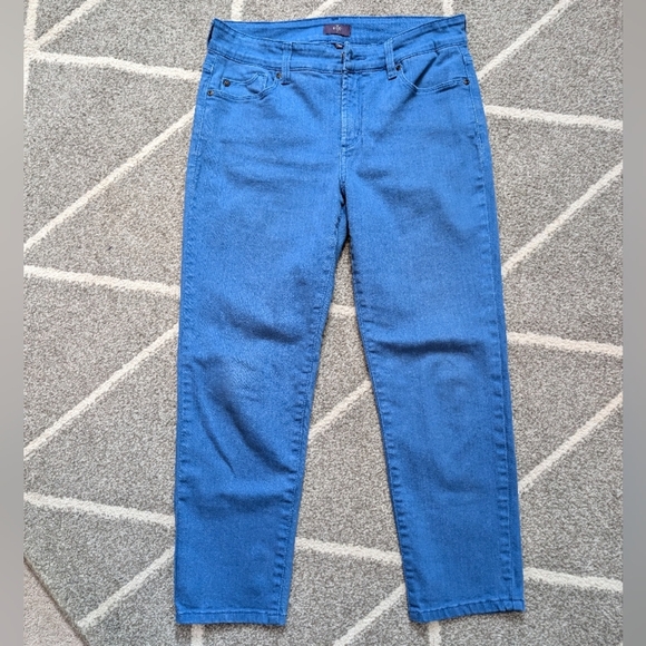3 For‎ $12 Clearance NYDJ Royal Blue Women's Skinny Jeans, Size 8 Petite - Picture 1 of 3